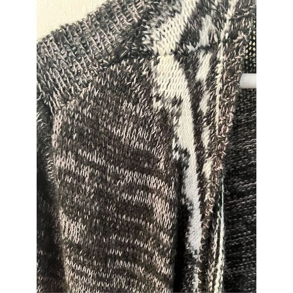 Torrid Black & Gray Open Front Waterfall Long Cardigan Sweater sz 2X - Picture 3 of 8